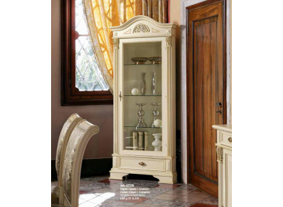 Eckvitrine Glazen Kast Woonkamer Etalage 1-deurs Vitrine Barok Rococo Nieuw