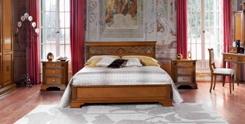 Tweepersoonsbed Bed Huwelijksbed Design Luxe Bedden Barok Rococo Antieke Stijl
