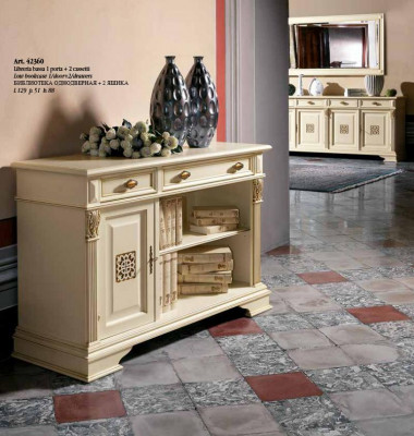 Italiaanse designmeubelen Antiek - Houten bar dressoir kast commode
