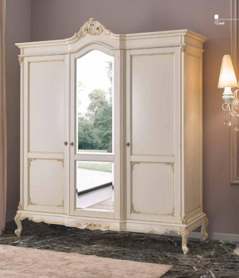 Kledingkast Kast Slaapkamer Kapstok Massief hout Barok Italiaanse meubels nieuw