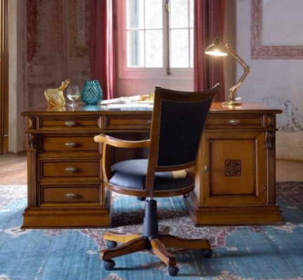 Luxe Washington kantoorset Italiaanse meubels kantoor 3-delig Barok Rococo massief hout