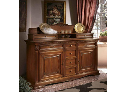 xxl Buffet Ladenkast Kast Barok Rococo Dressoir Console Rek Massief hout