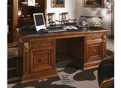 Bureau kantoor bureau klassiek ontwerp kantoortafels barok rococo massief hout.