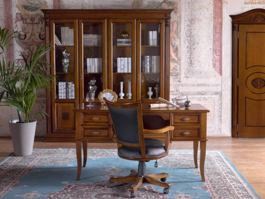 Kantoorset Bureau Directeursstoel Compleet Kantoor Office Barok Rococo 2-delig.