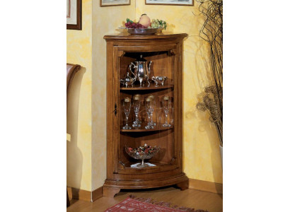 Woonkamer meubels Glaskast Vitrine Hout Vitrines Glas Kast Kasten Planken