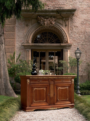 Dressoir Luxe Design Commode Sideboard Kast Massief Hout Italiaanse Meubels