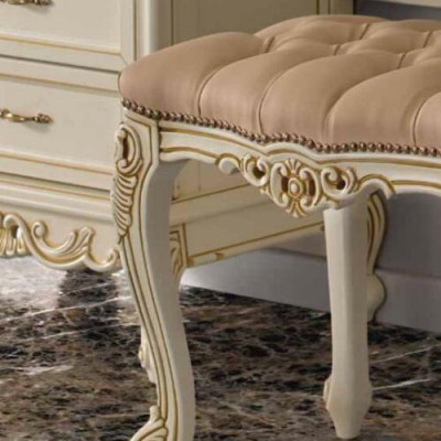 Kaptafel met spiegel Luxe console dressoir Slaapkamer Barok Rococo Massief hout