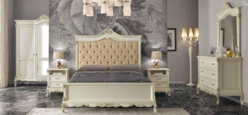 Bed Chesterfield Design Luxury Hotel Beds Solid Wood 180x200 Bedroom Italy Furniture