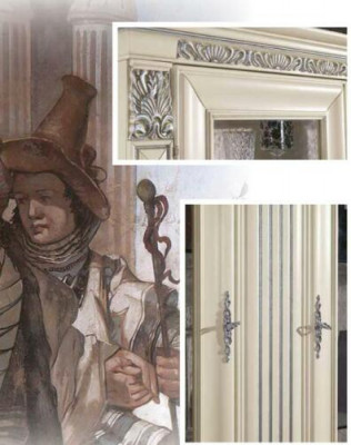 Kantoor boekenkast Archiefkast Luxe Italiaanse meubels Antieke kast Massief hout