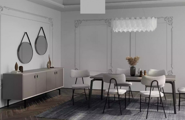 Stoel voor de eetkamer comfortabel voor interieur en stijl nieuwe kwaliteit.