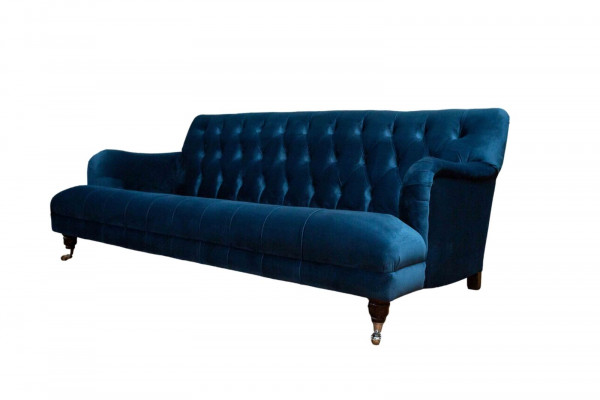 Chesterfield Design Luxe gestoffeerde bank Bankstel Textiel Nieuw