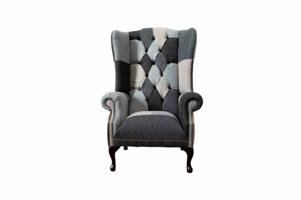 Ohrensessel Chesterfield Bank Bank Bekleding 1-zitsstoel Bankstellen Stof
