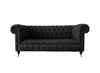 Bankstel 3 zits Bankstel Art deco Driepersoons Nieuw Textiel Luxe Bank Bekleding