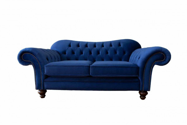 Sofas Chesterfield Design Bankstel 2 zits Bank Luxe Klassiek Textiel