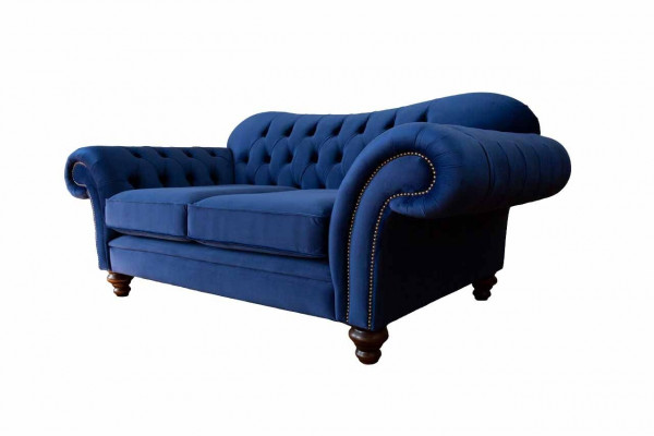 Sofas Chesterfield Design Bankstel 2 zits Bank Luxe Klassiek Textiel