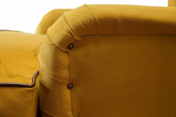 Fauteuil 1-zits banken Stof Woonkamer Textiel Luxe Meubels Eenpersoons Chesterfield