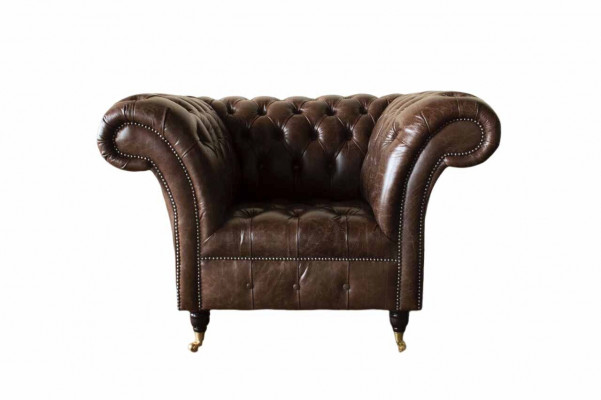 Chesterfield fauteuil klassiek design woonkamer gestoffeerde eenzitter stijl meubels