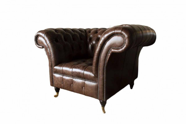 Chesterfield fauteuil klassiek design woonkamer gestoffeerde eenzitter stijl meubels