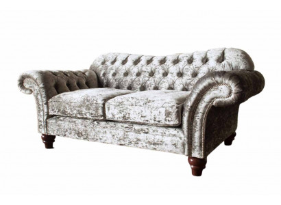 Chesterfield stoffen bank 2-zits bank ontwerp luxe stoffen bankstellen