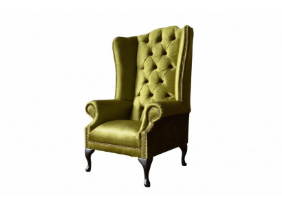Ohrensessel Chesterfield Bank Bank Bekleding 1 Zits Stoel Textiel Nieuw