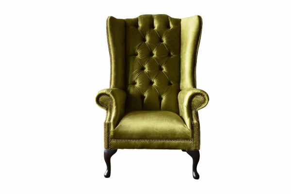 Ohrensessel Chesterfield Bank Bank Bekleding 1 Zits Stoel Textiel Nieuw