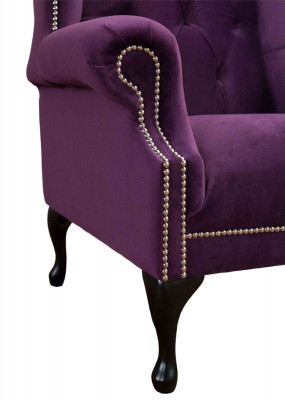 Ohrensessel Stoel Ontwerp Beklede Bank Bank Chesterfield Textiel Nieuw