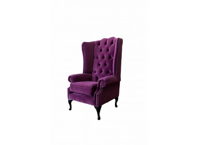 Chesterfield design fauteuil gestoffeerde bank oorfauteuil bankstellen 1 zits