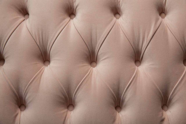 Bank 3-zitter Chesterfield bank Zit textiel stof Bankstellen roze bekleding