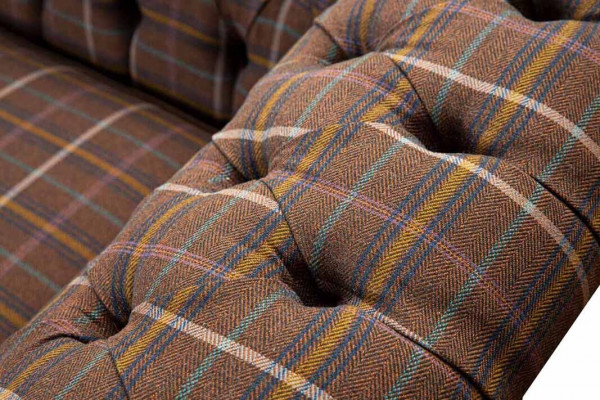 Chesterfield 3-zits BANK BEKLEDINGSSTOF BANKSTELLEN WOONKAMER SOFA NIEUW