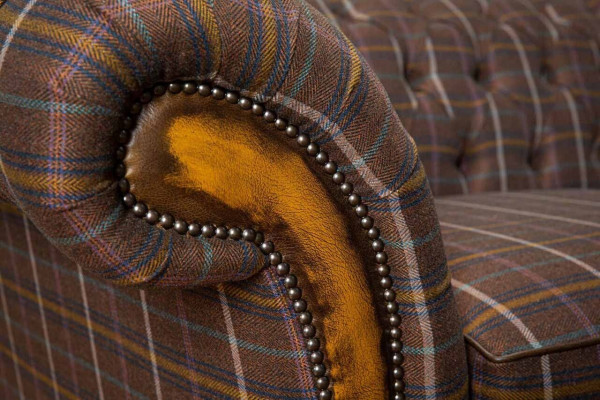 Chesterfield 3-zits BANK BEKLEDINGSSTOF BANKSTELLEN WOONKAMER SOFA NIEUW