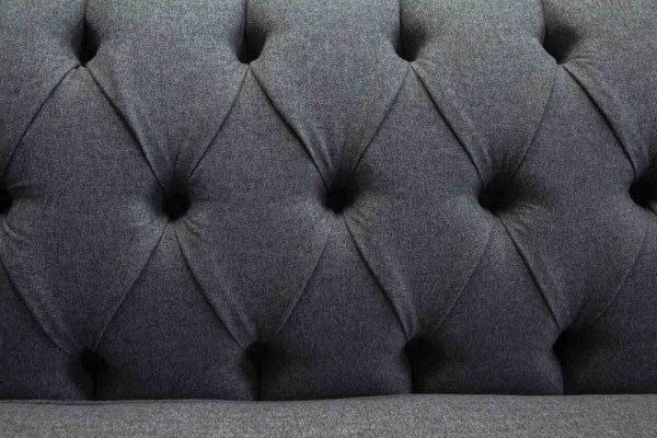 Bank Luxe Textiel Chesterfield Bank Banken Bekleding 3-zits Grijs Ontwerp