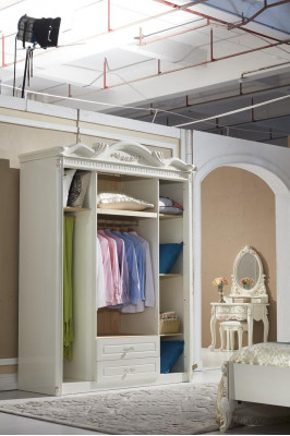 Bed Nachtkastje Kledingkast Luxe 4-delige Slaapkamer Set Ontwerp