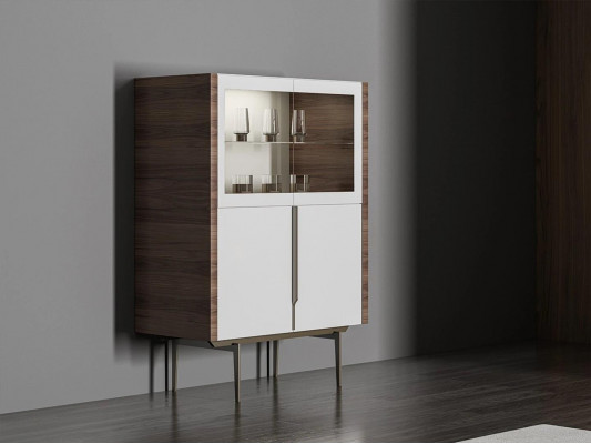 Luxe eetkamerset 8-delig inrichting eettafel stoelen 4x hout meubels dressoir