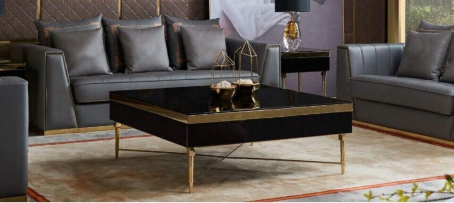 Sofagroep 3-zits set Design Bankstellen Beklede Banken Leder Decoratie Relax