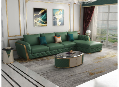 Hoekbank L-vorm Garnituur Design Moderne Bankstellen Bank Woonlandschap Leren Sofa Sofa