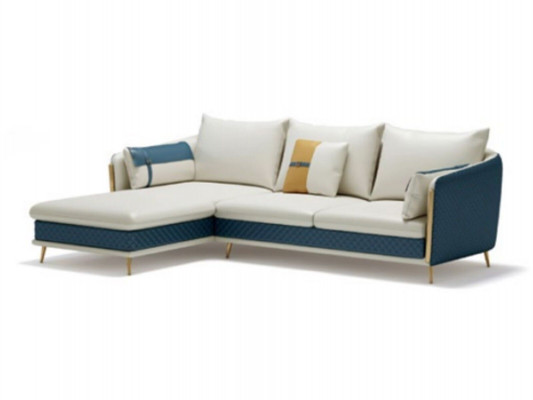 Hoekbank Bank Bank Bekleding Woonlandschap Hoekbanken Set L-Vorm