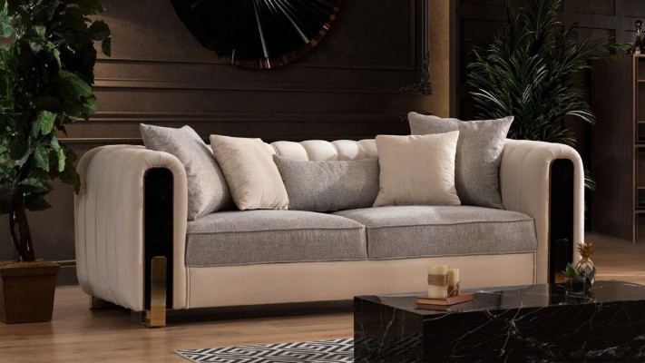 Luxe bankstel set bankstel 3+3+1 zitsbank banken fauteuil stof 3-delige sets.