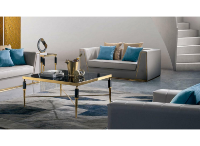 Salontafel Elegante bijzettafel Woonkamer Klassiek design tafel Glas