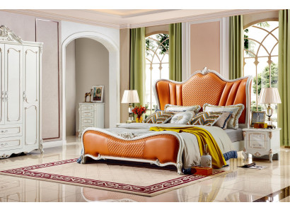 Klassieke slaapkamer set bank bed Elegant meubilair 3-delige set Bedden