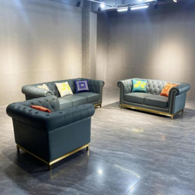 Chesterfield woonkamer bankstel bankstel luxe set 3+2+1 groep nieuw  Chesterfield woonkamerbankstel luxe set 3+2+1 groep nieuw