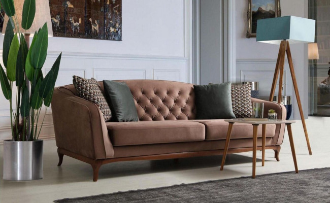 Sofa set luxe bankstel 4+1 zits groep woonkamer stoffen design meubels