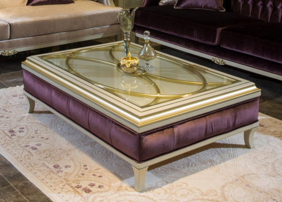 Lila Chesterfield barok meubels driezitsbank stof bank nieuw