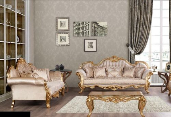 Luxe bankstel 3+3 zits salontafel set bank fauteuil banken 2-delig.