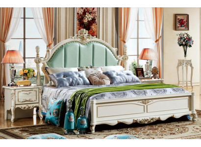 Luxe bed houten bed slaapkamer met nachtkastjes 3-delig. Set Bedden Nieuw
