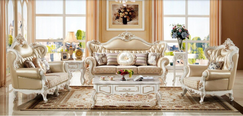 Klassiek Chesterfield bankstel bankstel bekleding woonkamer meubels