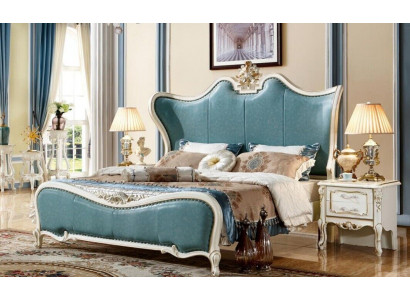 Bed 2x Nightstand Luxury Bed Furniture 3 pieces Wood Classic Bedroom