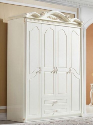 Klassieke kledingkast Kast Wit Kast Slaapkamer Hout Nieuw