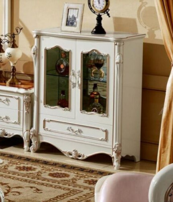 Vitrine Vitrinen Kast Houten Kast Glazen Kasten Kleur Wit Meubels Luxe