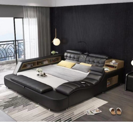 Tweepersoons slaapkamer gestoffeerd bed 180x200cm multifunctioneel bed bedden