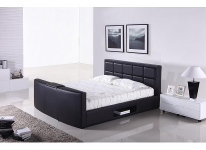 Bed met lift tv-beugel slaapkamer bedden gestoffeerd tweepersoons